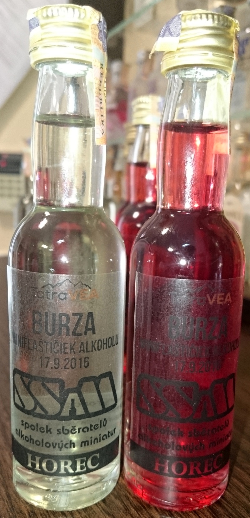 Horec
TatraVEA
Burza minifatiiek alkoholu
17.9.2016
SSaM
Spolek Sbratel alkoholickch Miniatur