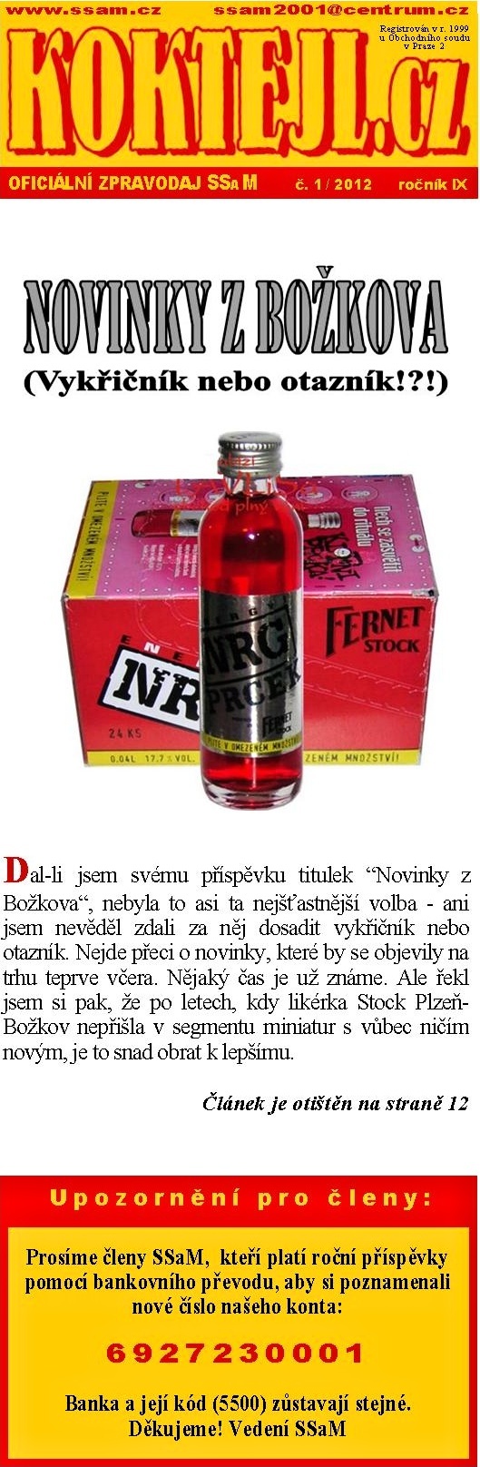 SSaM - KOKTEJL.cz - 1/2012