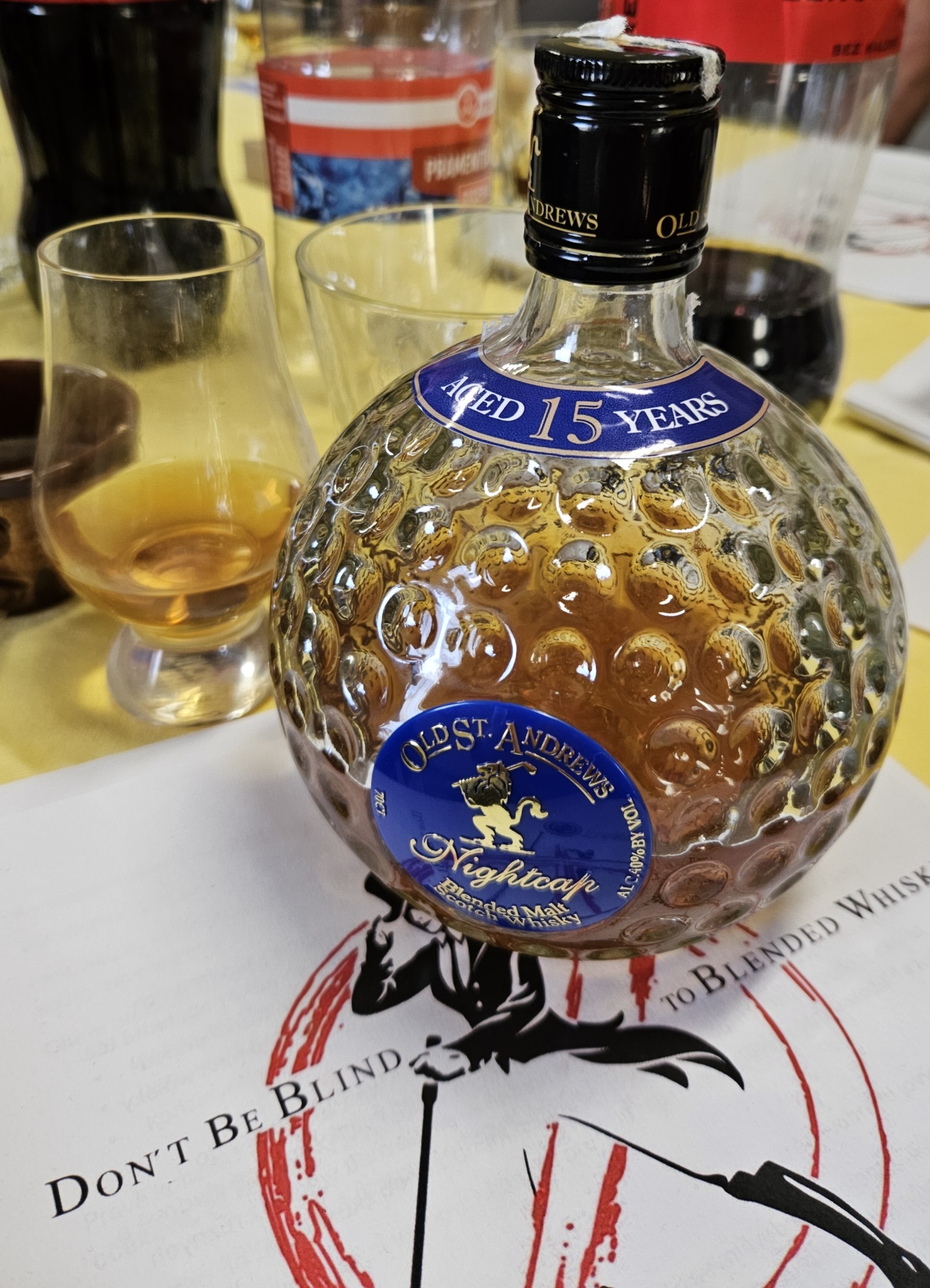 Degustace DDS # 11 - Don`t Be Blind to Blended Whisky - Keep Walking
Zbo�en� Kostelec - 6.6.2026
DDS SSaM (Divize degusta�n�ch specialist� Spolku Sb�ratel� alkoholick�ch Miniatur)
Monkey Shoulder - Old St. Andrew`s Nightcap - Mackinlay`s Shackleton - Springbank Campbeltown Loch - Johnnie Walker Island Green - Compass Box The Peat Monster - Big Peat Small Batch - (Old Smuggler - Johnnie Walker Blue Label)